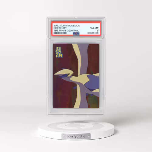 2000 Topps Pokémon the Movie 2000 Checklist - Foil (PSA 8 NM-MT)