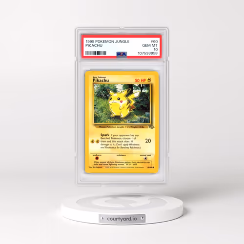1999 Pokémon Jungle #60 Pikachu (PSA 10 GEM MINT)