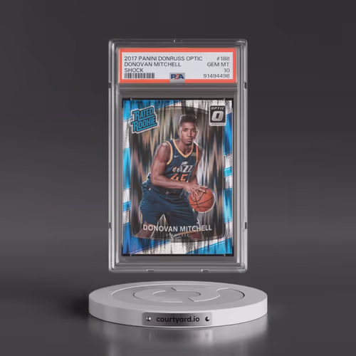 2017 Panini Donruss Optic #188 Donovan Mitchell - Shock (PSA 10 GEM MINT)