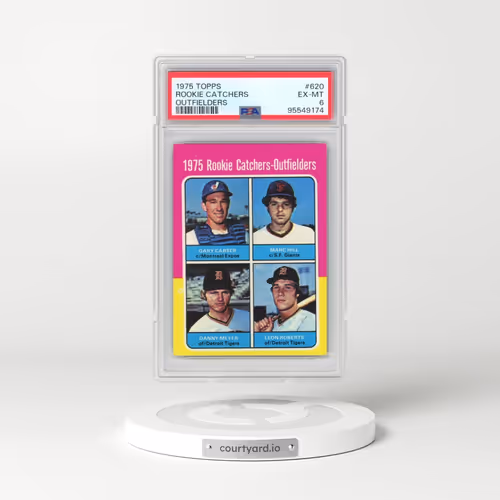 1975 Topps #620 Rookie Catchers-Outfielders (PSA 6 EX-MT)