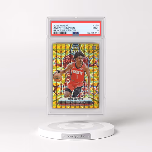 2023 Panini Mosaic #269 Amen Thompson - Reactive Yellow (PSA 9 MINT)