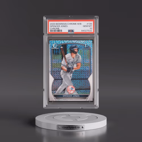 2023 Bowman Mega Box Chrome #139 Spencer Jones (PSA 10 GEM MINT)