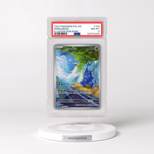 2023 Pokémon Pal EN-Paldea Evolved #194 Heracross - Illustration Rare (PSA 8 NM-MT)