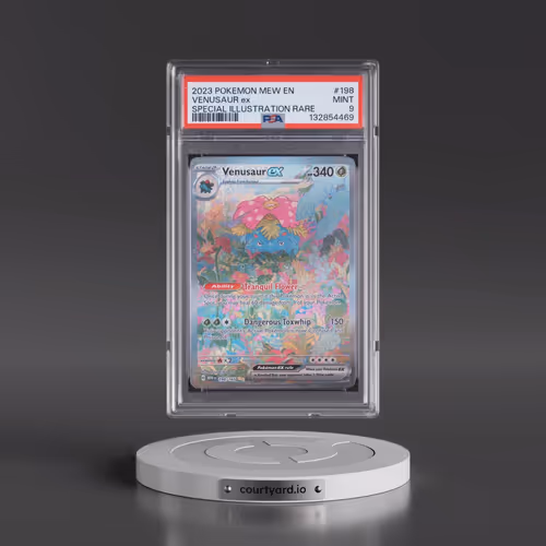 2023 Pokémon Mew EN-151 #198 Venusaur EX - Holo Special Illustration Rare (PSA 9 MINT)