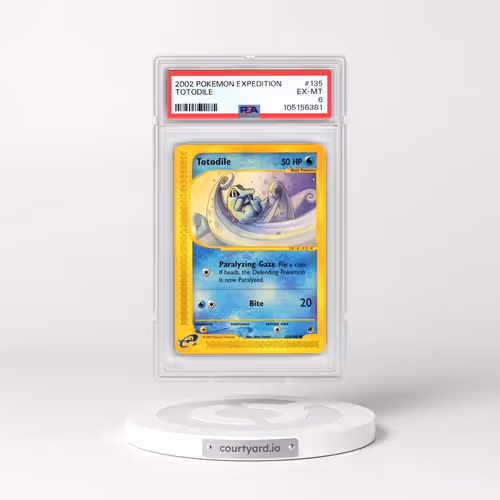 2002 Pokémon Expedition #135 Totodile (PSA 6 EX-MT)
