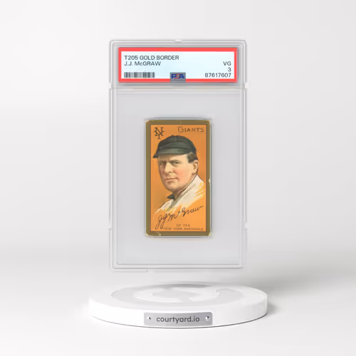 1911 T205 Gold Border J.J. McGraw (PSA 3 VG)
