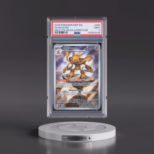 2025 Pokémon Mep EN-Me Black Star Promo #009 Alakazam - Mega Evolution Elite Trainer Box-Mega Gardev