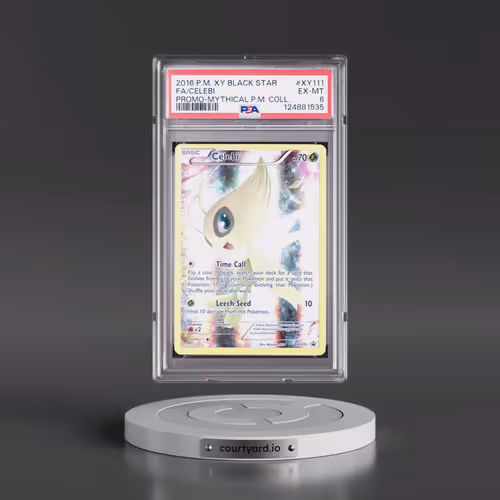 2016 Pokémon XY Black Star Promo #XY111 Celebi - Full Art Mythical Pokemon Collection (PSA 6 EX-MT)
