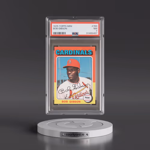 1975 Topps Mini #150 Bob Gibson (PSA 7 NM)