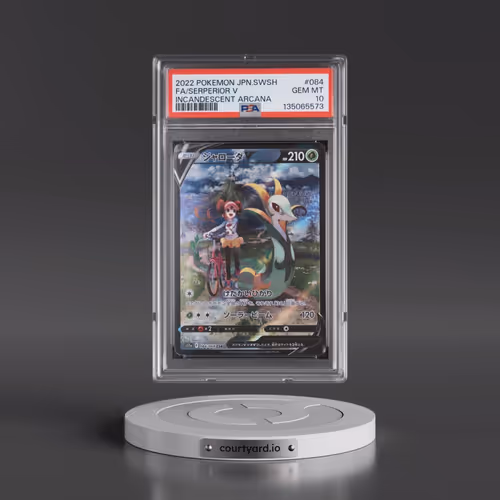2022 Pokémon Sword & Shield Incandescent Arcana #084 Serperior V - Holo Full Art (PSA 10 GEM MINT)