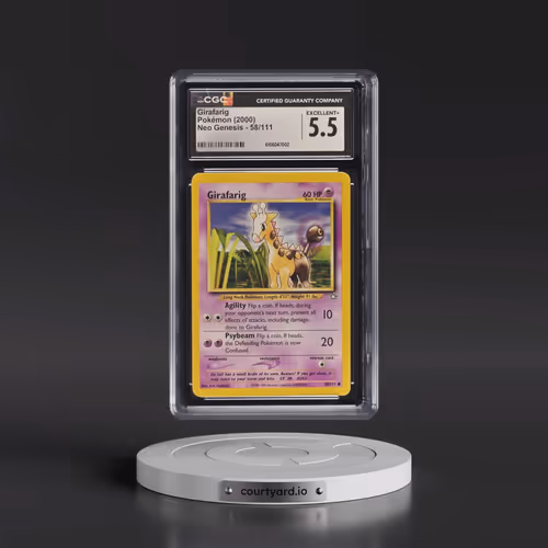 2000 Neo Genesis #58/111 Girafarig (CGC 5.5 EX+)