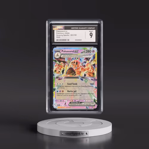 2024 Pokémon Ssp EN-Surging Sparks #091 Palossand EX - Holo (CGC 9 MINT)