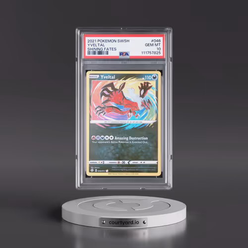 2021 Pokémon Sword & Shield Shining Fates #046 Yveltal (PSA 10 GEM MINT)