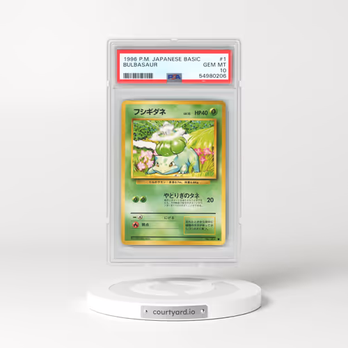1996 Pokémon Basic #1 Bulbasaur (PSA 10 GEM MINT)