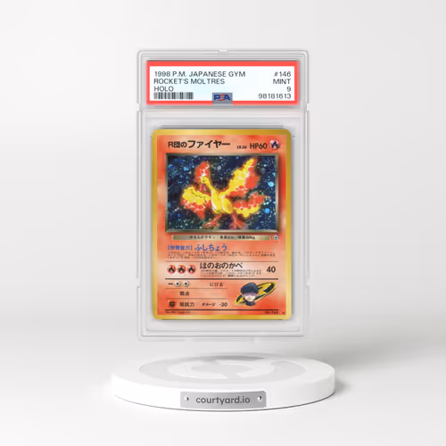1998 Gym Booster 1: Leaders' Stadium #146 Rocket's Moltres - Holo (PSA 9 MINT)