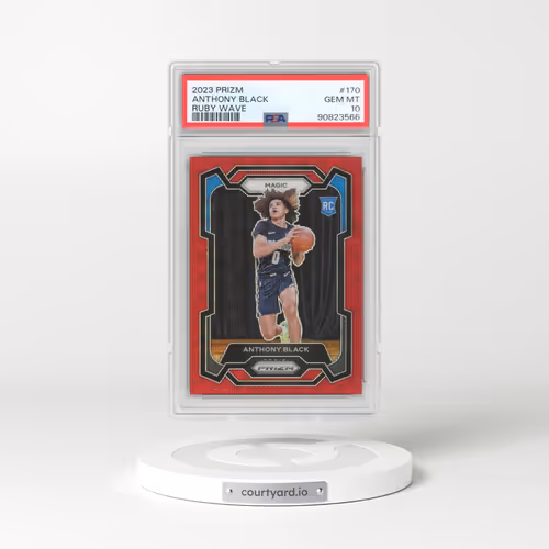 2023 Panini Prizm #170 Anthony Black - Ruby Wave (PSA 10 GEM MINT)