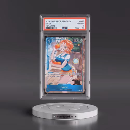 2024 One Piece PRB01-Premium Booster -One Piece Card the Best #053 Nami - Holofoil (PSA 8 NM-MT)