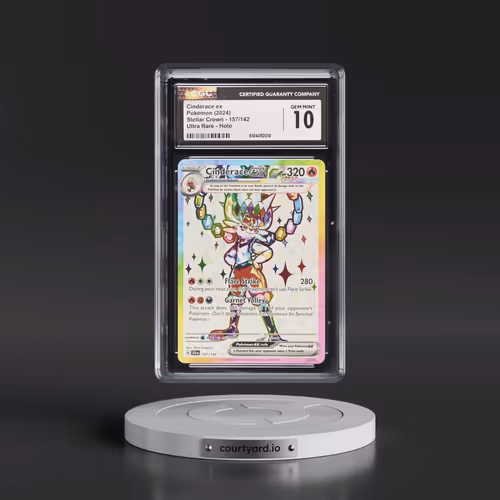 2024 Stellar Crown - SCR EN #157/142 Cinderace ex - Ultra Rare Holo (CGC 10 GEM MINT)