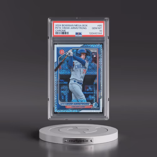 2024 Bowman Mega Box Chrome #85 Pete Crow-Armstrong (PSA 10 GEM MINT)