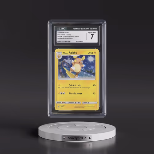 2016 Black Star Promos - Sun & Moon #SM65 Alolan Raichu - Alolan Raichu Box (Cosmos Holo) (CGC 7 NM)