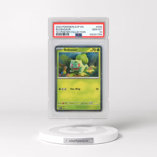 2023 Pokémon Svp EN-SV Black Star Promo #046 Bulbasaur - 151 Poster Collection (PSA 10 GEM MINT)