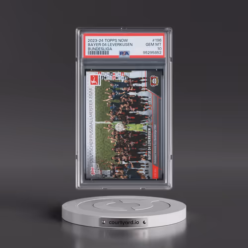 2023 Topps Now Bundesliga #196 Bayer 04 Leverkusen (PSA 10 GEM MINT)