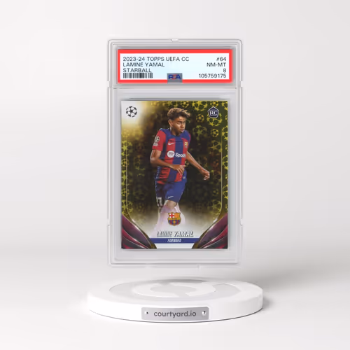 2023-24 Topps UEFA Club Competitions #64 Lamine Yamal - Starball (PSA 8 NM-MT)