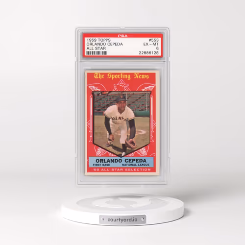 1959 Topps #553 Orlando Cepeda - All Star (PSA 6 EX-MT)