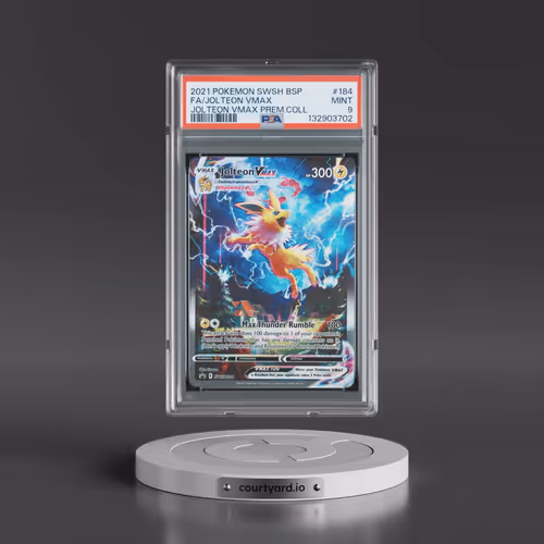 2021 Pokémon Swsh Black Star Promo #184 Jolteon Vmax - Full Art Jolteon Vmax Premium Collection (PSA