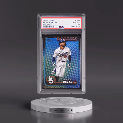 2024 Topps #250 Mookie Betts - Holiday (PSA 10 GEM MINT)