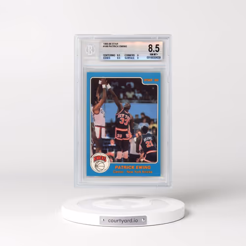 1986 Star X (No Longer Grading) #166 Patrick Ewing (BGS 8.5 NM-MT+)