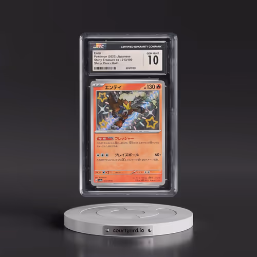 2023 Shiny Treasure ex #213/190 Entei - Shiny Rare Holo (CGC 10 GEM MINT)