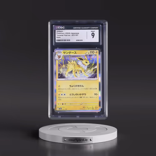 2024 High Class Pack: Terastal Fest ex - sv8a #051/187 Jolteon - Holo (CGC 9 MINT)