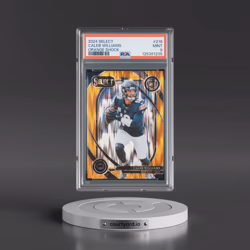 2024 Panini Select #216 Caleb Williams - Orange Shock (PSA 9 MINT)
