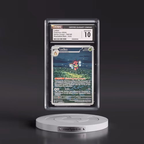 2024 Pokémon Scr EN-Stellar Crown #144 Ledian - Illustration Rare (CGC 10 GEM MINT)