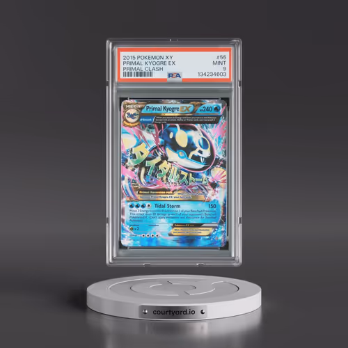 2015 Pokémon XY Primal Clash #55 Primal Kyogre EX - Holo (PSA 9 MINT)