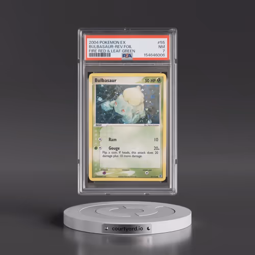 2004 Pokémon EX Fire Red & Leaf Green #55 Bulbasaur - Reverse Foil (PSA 7 NM)