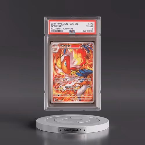 2024 Pokémon Twm EN-Twilight Masquerade #173 Infernape - Illustration Rare (PSA 6 EX-MT)
