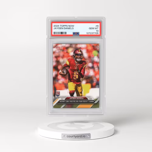 2024 Topps Now #6 Jayden Daniels (PSA 10 GEM MINT)