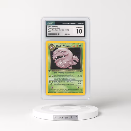 2000 Team Rocket #14 Dark Weezing - 1st Edition Holo (CGC 10 GEM MINT)