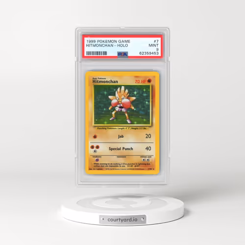 1999 Pokémon Game #7 Hitmonchan - Holo (PSA 9 MINT)