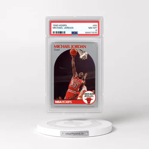 1990 Hoops #65 Michael Jordan (PSA 8 NM-MT)