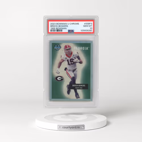 2023 Bowman University Chrome 1955 Bowman #55BF3 Brock Bowers (PSA 10 GEM MINT)