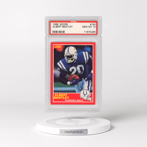 1989 Score #193 Albert Bentley (PSA 10 GEM MINT)