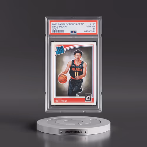2018 Panini Donruss Optic #198 Trae Young - Holo (PSA 10 GEM MINT)