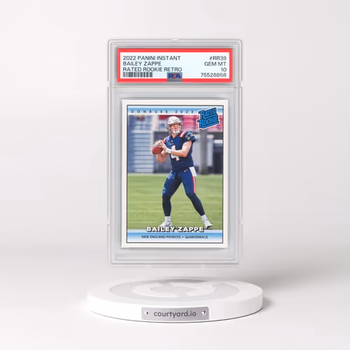 2022 Panini Instant Rated Rookie Retro #RR39 Bailey Zappe (PSA 10 GEM MINT)