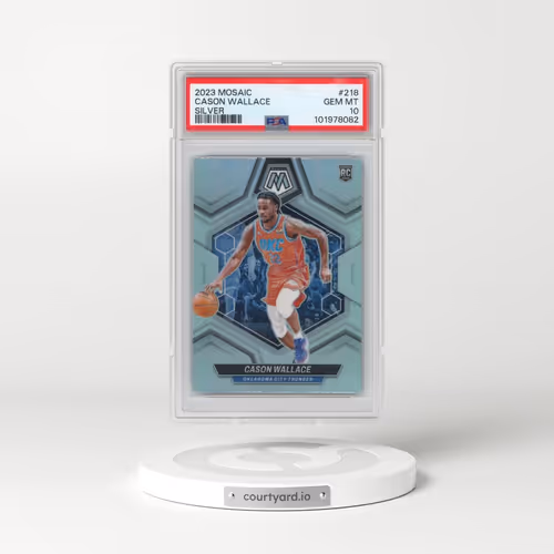 2023 Panini Mosaic #218 Cason Wallace - Silver (PSA 10 GEM MINT)