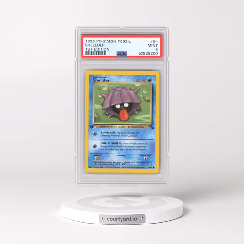 1999 Pokémon Fossil #54 Shellder - 1st Edition (PSA 9 MINT)