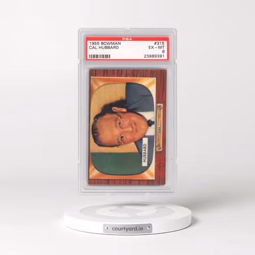 1955 Bowman #315 Cal Hubbard (PSA 6 EX-MT)