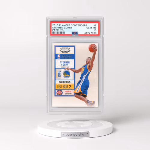 2010 Playoff Contenders Patches #8 Stephen Curry (PSA 10 GEM MINT)